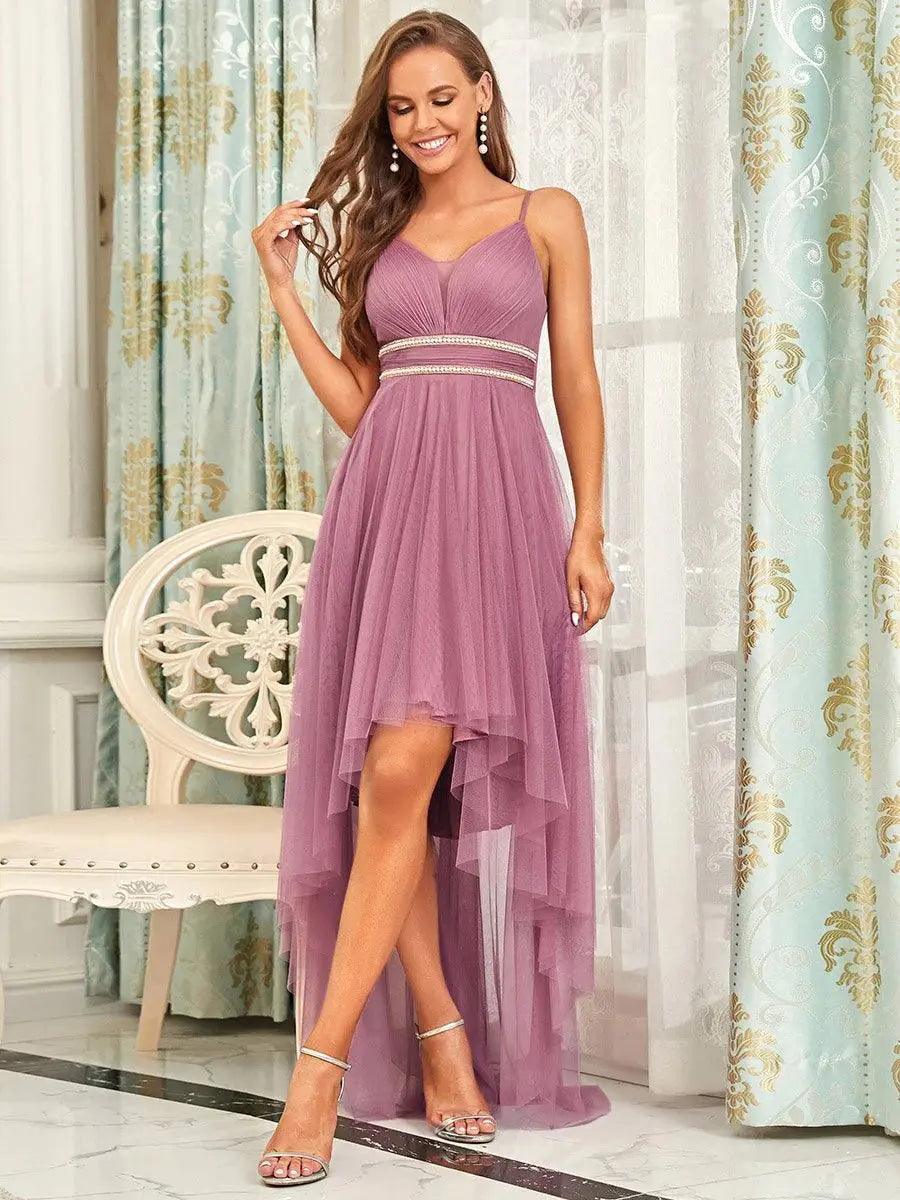Ever Pretty Modest High-Low Sleeveless Tulle Prom Dress Ever Pretty Modest High-Low Sleeveless Tulle Prom Dress