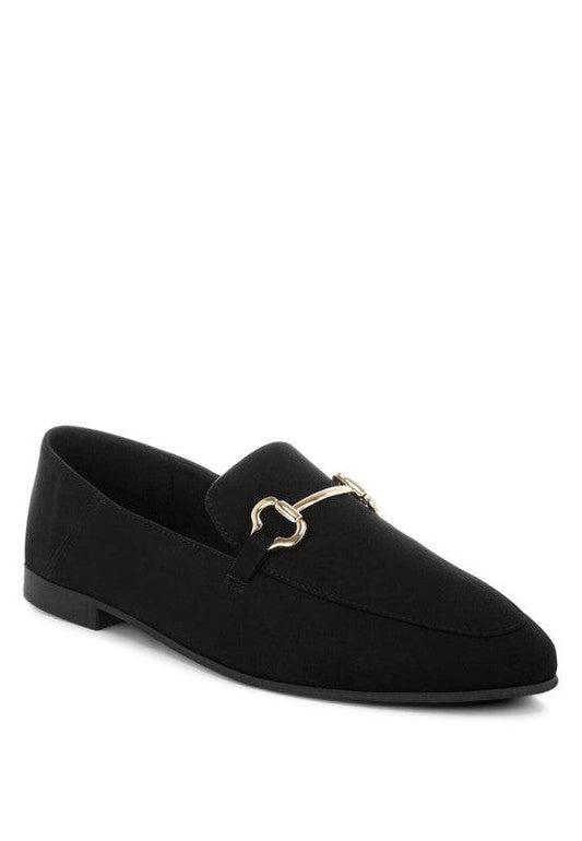 Noltas Horsebit Embellished Flat Loafers – Women’s Formal Loafers by Rosa Apparel - Rosa Apparel