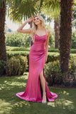 Juliet Metallic Ruched Sleeveless Gown JT2494S