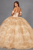 Juliet Off-Shoulder Embroidered Quinceanera Ball Gown - JT1488H - Rosa Apparel