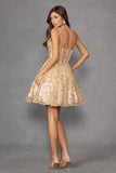 Juliet Baby Doll Glitter Corset Homecoming Cocktail Dress JT977U