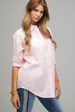 Davi & Dani Stripe Button Down Long Sleeve Shirt - Rosa Apparel