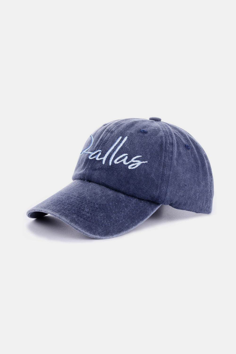 Zenana Washed DALLAS Embroidered Baseball Cap - Rosa Apparel