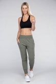 Ambiance Comfy Stretch Lounge Elastic Waist Sweat Pants - Rosa Apparel