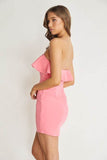 One And Only Sweetheart Neckline Lined Mini Dress - Rosa Apparel