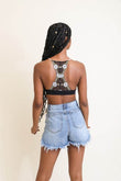 Floral Lattice Bralette - Rosa Apparel