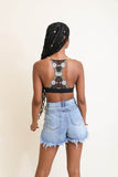 Floral Lattice Bralette - Rosa Apparel