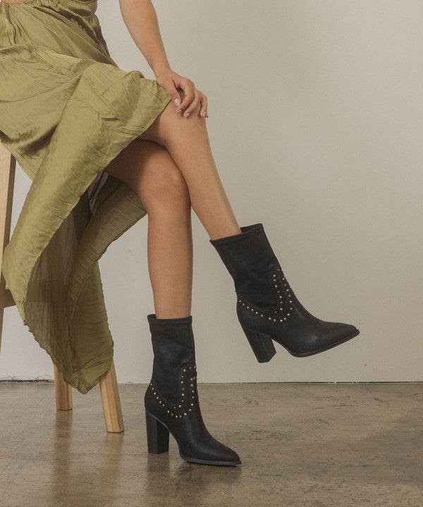 OASIS SOCIETY Paris - Studded Boots - Rosa Apparel