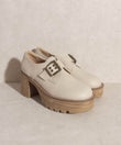Oasis Society Sarah - Buckled Platform Loafers - Rosa Apparel