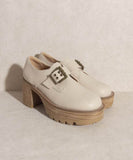 Oasis Society Sarah - Buckled Platform Loafers - Rosa Apparel