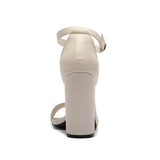 Qupid Shoes CASHMERE-01 Buckle Strap Heel - Rosa Apparel