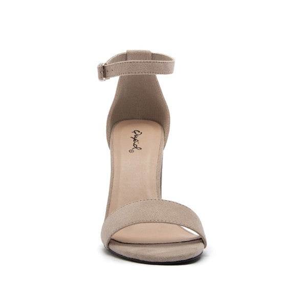 Qupid Shoes CASHMERE-01 Buckle Strap Heel - Rosa Apparel