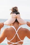 Aili's Corner Foldable Wide Brim Bow Breathable Straw Visor - Rosa Apparel