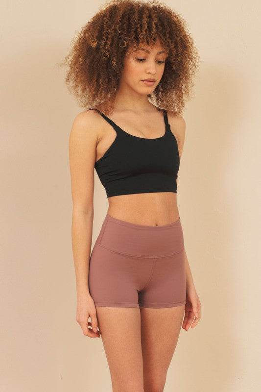 Naomi Women's Brushed Nylon Training Regular Fit Shorts - Rosa Apparel