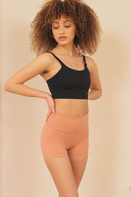 Naomi Women's Brushed Nylon Training Regular Fit Shorts - Rosa Apparel