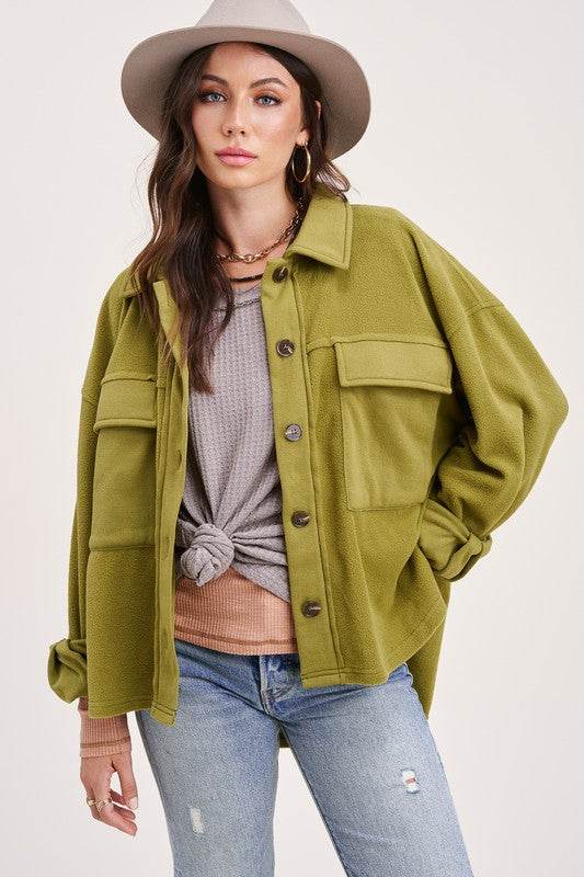 La Miel Bree Waffle Relaxed Raw Edge Boat Neck Sweater - Rosa Apparel
