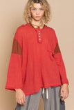 POL Bell Sleeve Oversized Fit Sweater Top - Rosa Apparel