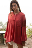 POL Bell Sleeve Oversized Fit Sweater Top - Rosa Apparel