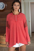 POL Bell Sleeve Oversized Fit Sweater Top - Rosa Apparel