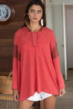 POL Bell Sleeve Oversized Fit Sweater Top - Rosa Apparel