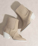 OASIS SOCIETY Dawn - Paneled Western Bootie - Rosa Apparel