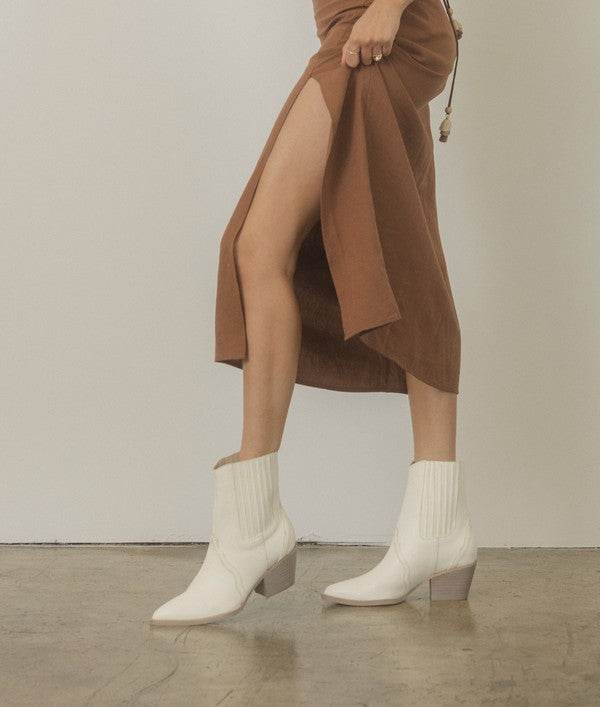 OASIS SOCIETY Dawn - Paneled Western Bootie - Rosa Apparel