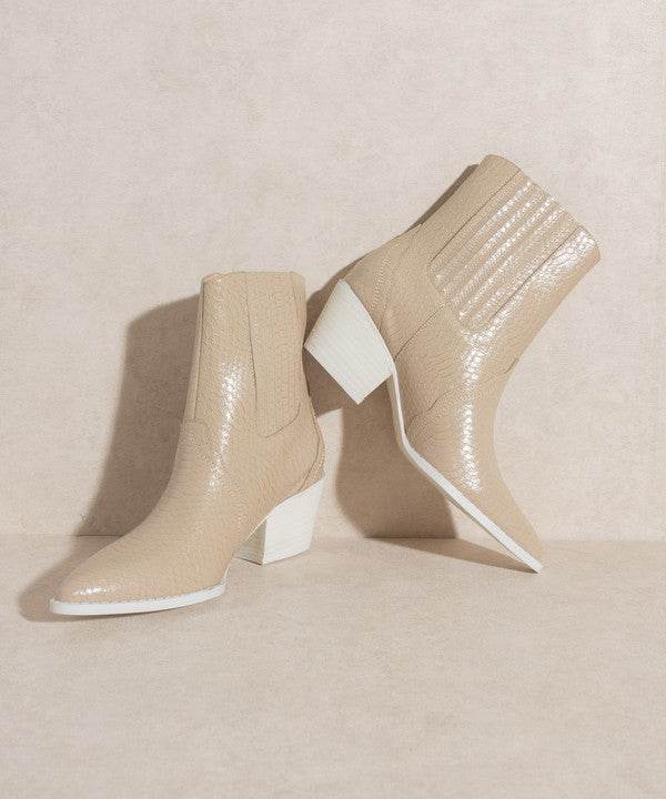 OASIS SOCIETY Dawn - Paneled Western Bootie - Rosa Apparel
