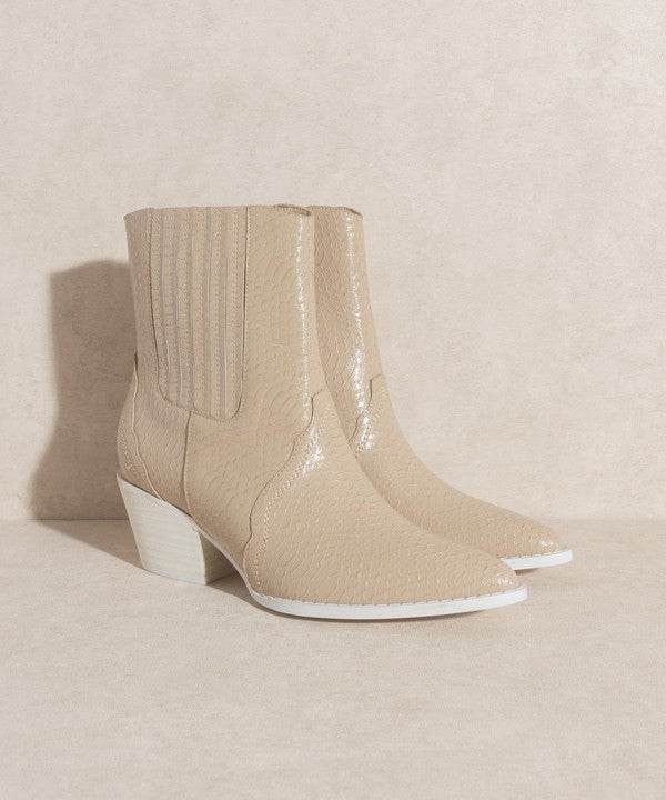 OASIS SOCIETY Dawn - Paneled Western Bootie - Rosa Apparel