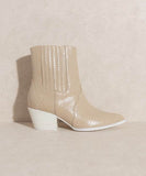 OASIS SOCIETY Dawn - Paneled Western Bootie - Rosa Apparel