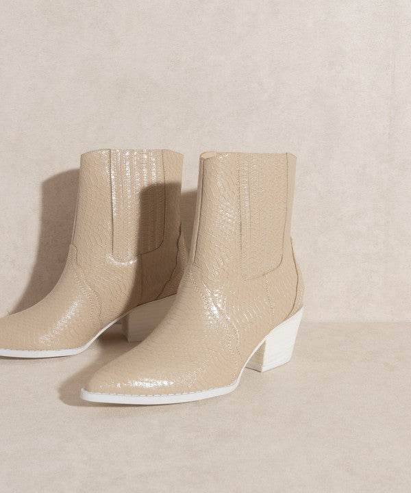 OASIS SOCIETY Dawn - Paneled Western Bootie - Rosa Apparel