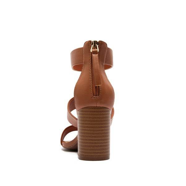 Qupid DORCAS-01 Chic Back Zipper Sandal - Rosa Apparel