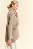 Davi & Dani Turtleneck Long Sleeve Knit Top Sweater - Rosa Apparel