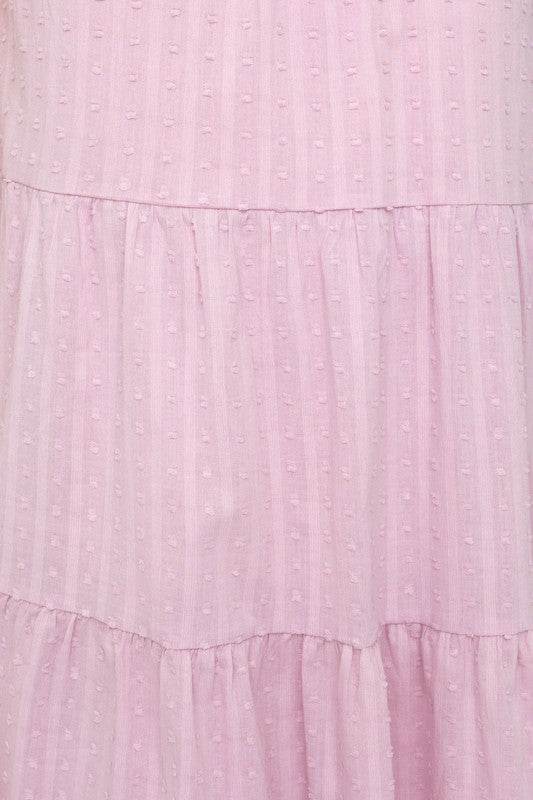 Gilli Casual Sleeveless Tiered Round Neck Loose Mini Dress - Rosa Apparel