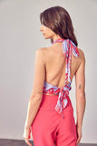 Do + Be Modern Multi Color Cowl Neck Hip Length Top - Rosa Apparel