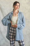 Listicle Soft Thermal Knit Shacket Top - Rosa Apparel