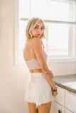 Gingham Smocked Bralette - Rosa Apparel