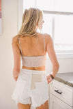 Gingham Smocked Bralette - Rosa Apparel
