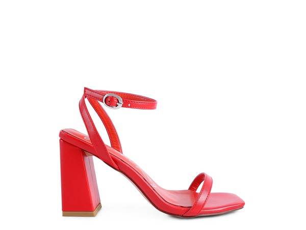 Rag & Co Block Heel Ankle Strap Sandals SH2503 - Rosa Apparel