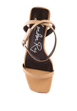 Rag & Co Block Heel Ankle Strap Sandals SH2503 - Rosa Apparel