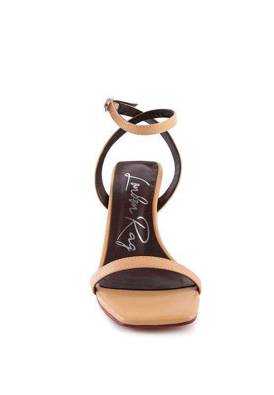 Rag & Co Block Heel Ankle Strap Sandals SH2503 - Rosa Apparel