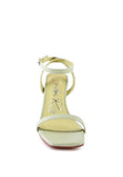 Rag & Co Block Heel Ankle Strap Sandals SH2503 - Rosa Apparel