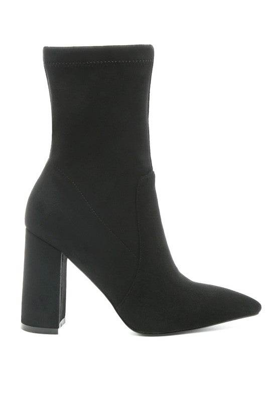 London Rag Zahara High Heeled Leather Bootie - Rosa Apparel