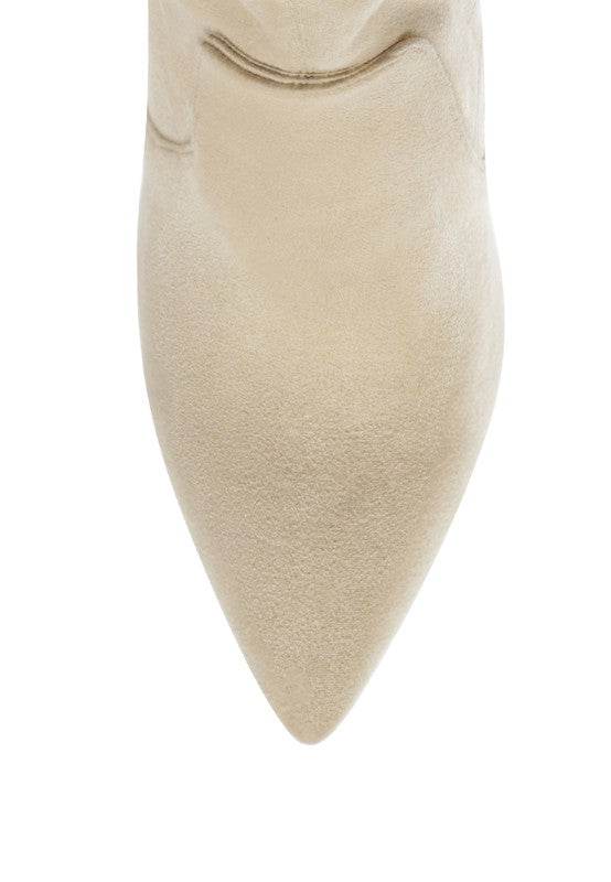 London Rag Zahara High Heeled Leather Bootie - Rosa Apparel