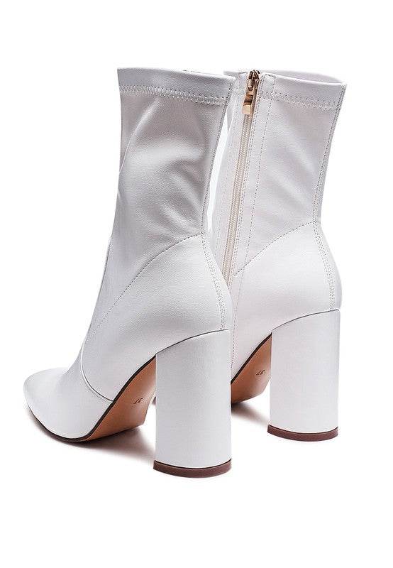 London Rag Zahara High Heeled Leather Bootie - Rosa Apparel