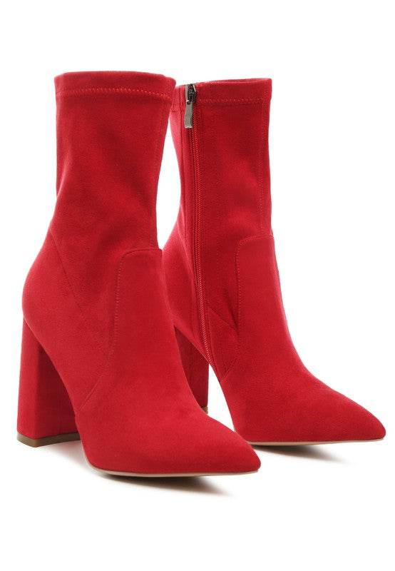 London Rag Zahara High Heeled Leather Bootie - Rosa Apparel