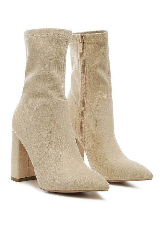 London Rag Zahara High Heeled Leather Bootie - Rosa Apparel