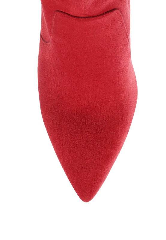 London Rag Zahara High Heeled Leather Bootie - Rosa Apparel
