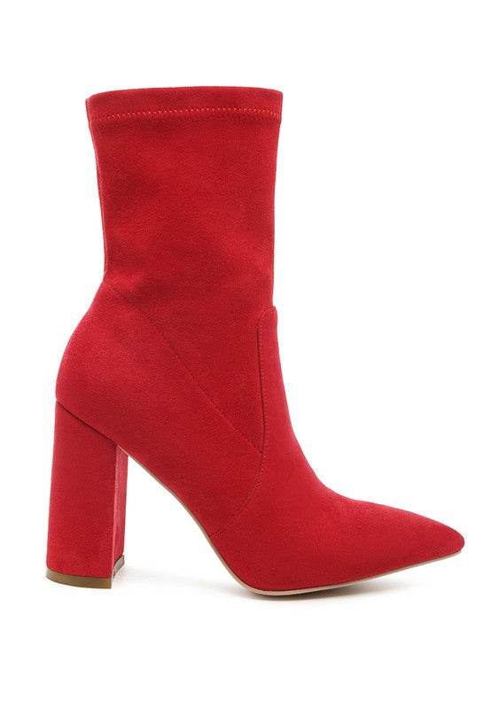 London Rag Zahara High Heeled Leather Bootie - Rosa Apparel