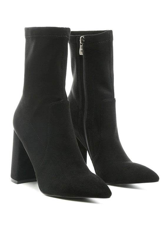 London Rag Zahara High Heeled Leather Bootie - Rosa Apparel