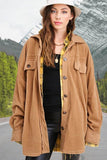 La Miel Sunset Fleece Collard Relaxed Jacket - Rosa Apparel
